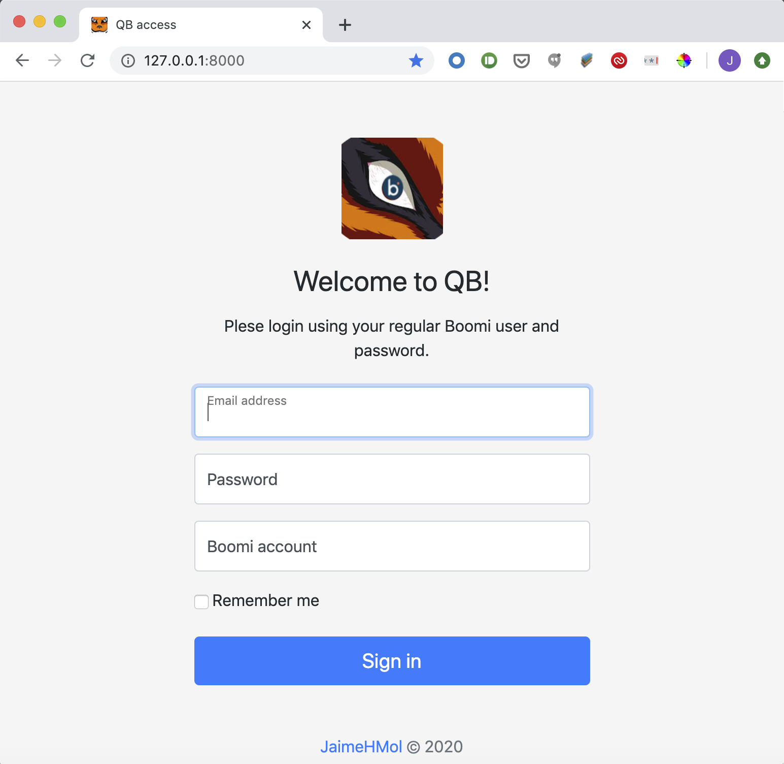 Open QB project screenshot